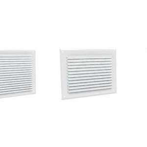 Grilles à auvents en aluminium prélaqué blanc GA BL 165 x 165 GAM Anjos 6714