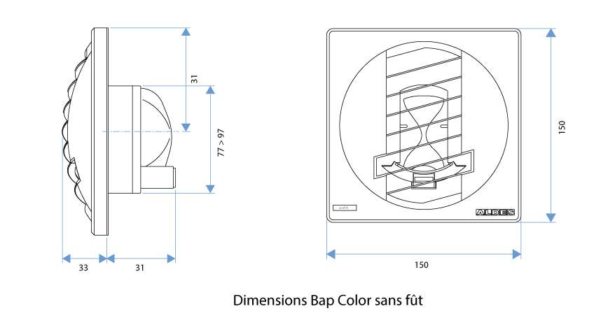 dimension bouche bapcolor sans fût aldes