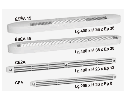 esea entree air dimensions