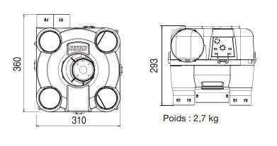 Dimensions MODULO 2 R-Control Nather