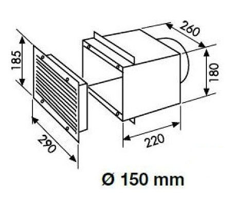 prise air unelvent dimensions 897684