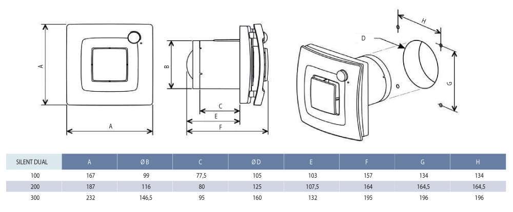 dimension silent dual s&p unelvent