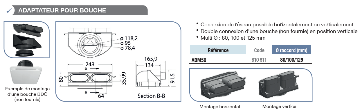 pluggit adaptateur